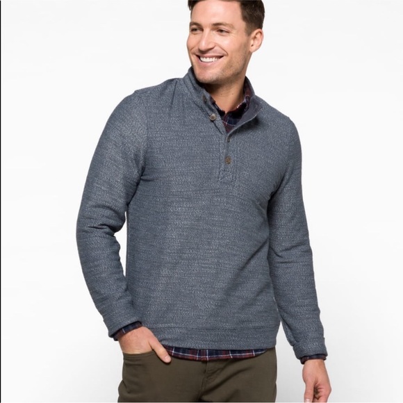 Marine Layer Other - Marine Layer Clayton Quarter Button Pullover blue sweatshirt